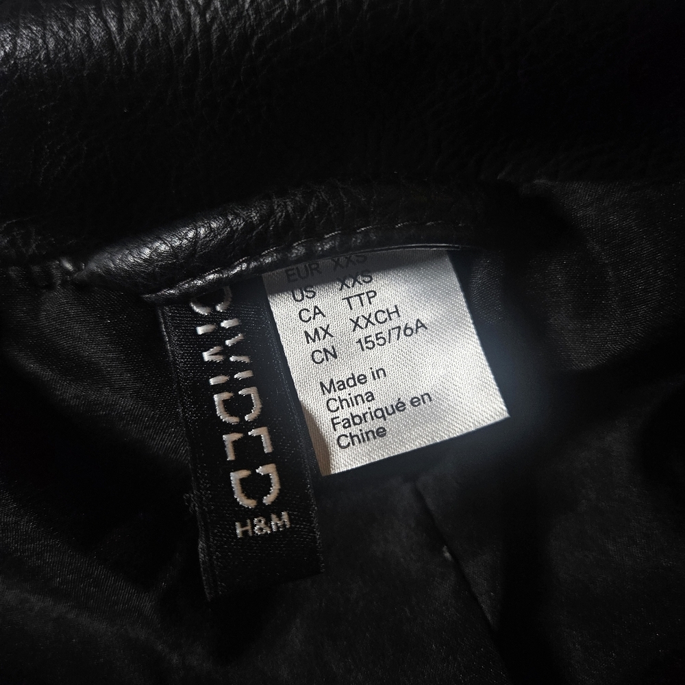 H&M Faux Leather Biker Jacket - Picture 4 of 4